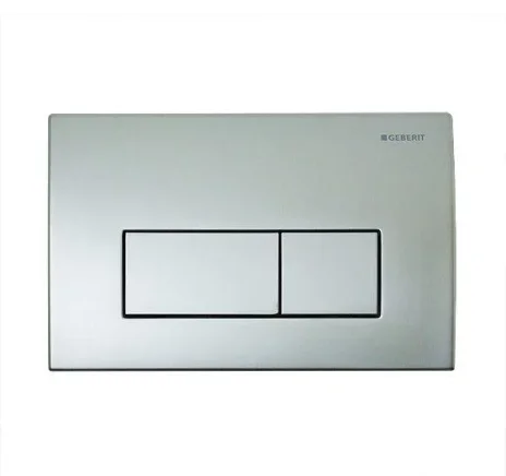 Geberit Kappa50 Square Flush Plate For Dual Flush - Matt Chrome detail view - Image 3