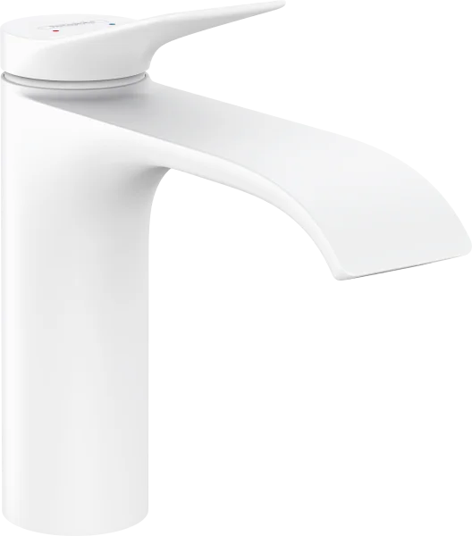 Hansgrohe Vivenis Single Lever Basin Mixer 110 With Pop-up Waste Set Matt White