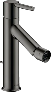 Axor Starck Single Lever Bidet Mixer With Lever Handle And Pop-up Waste Polished Black Chrome
