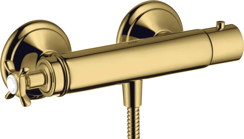 Axor Montreux Thermostatic Shower Mixer Exposed 360 X 135 X 105mm Gold - Polished product image - Image 1