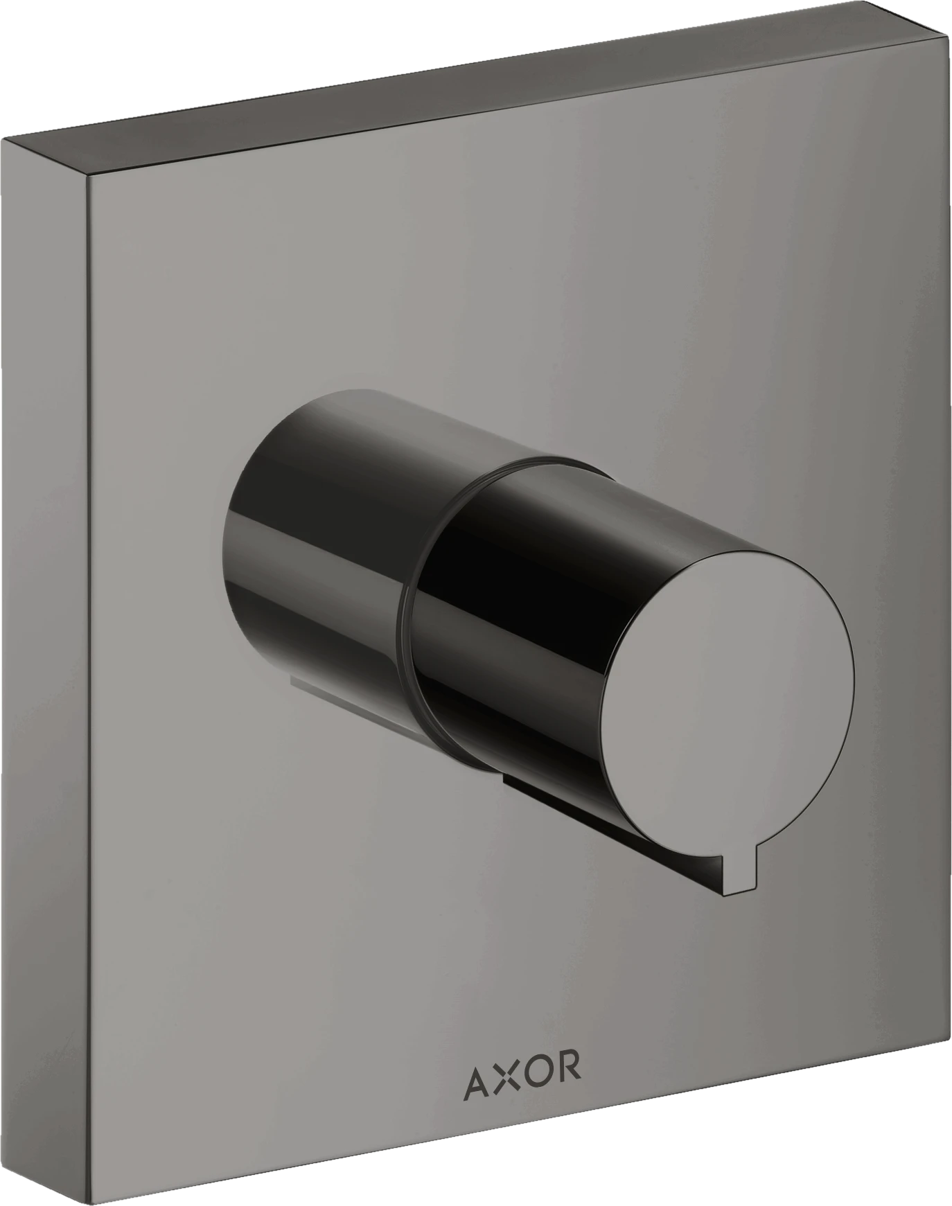 Axor Showersolutions Shut-off Valve Square 120 Mm X 120 Mm For Concealed Installation Polished Black Chrome