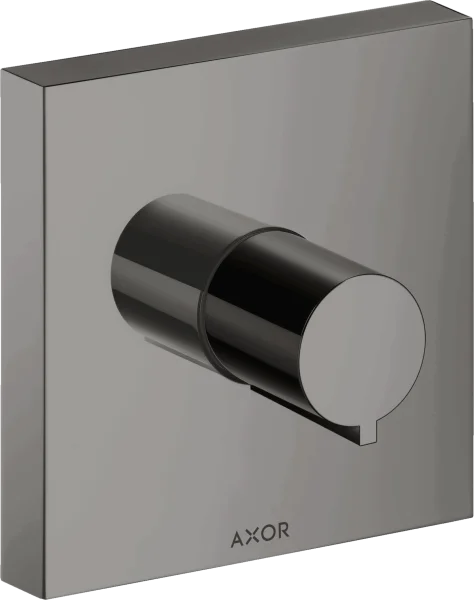 Axor Showersolutions Shut-off Valve Square 120 Mm X 120 Mm For Concealed Installation Polished Black Chrome