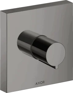 Axor Showersolutions Shut-off Valve Square 120 Mm X 120 Mm For Concealed Installation Polished Black Chrome