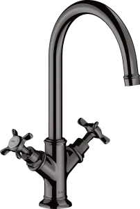 Axor Montreux 2-handle Basin Mixer 210 With Cross Handles Without Waste Polished Black Chrome