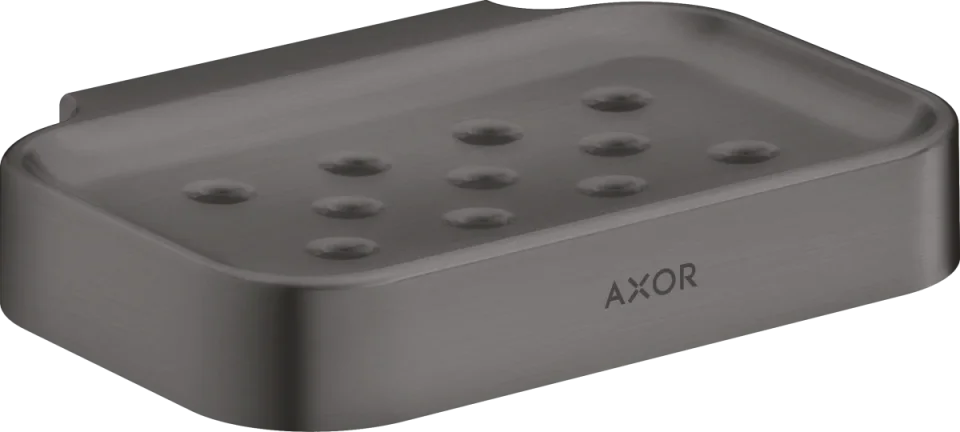 Axor Universal Circular Soap Dishes /-basket 130 X 110 X 87mm Gunmetal/chrome - Brushed product image - Image 1