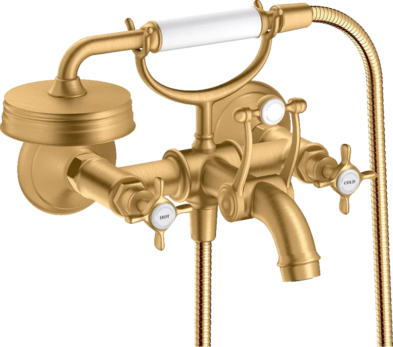 Axor Montreux Bath Mixers Exposed 250 X 218 X 195mm Brass - Brushed product image - Image 1