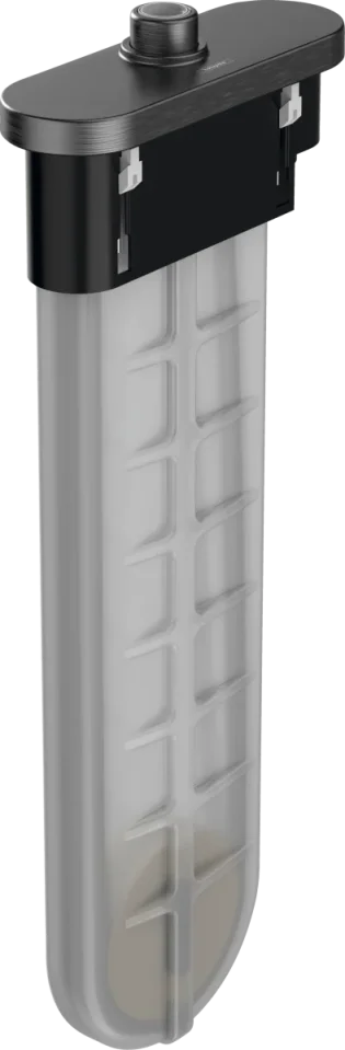 Hansgrohe Sbox Concealed Basic Set Bath/shower Mixers 600 X 235 X 95mm Gunmetal/chrome - Brushed product image - Image 1