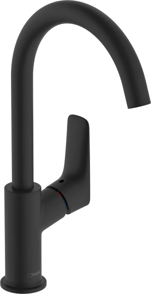 Hansgrohe Logis Manual Mixers 498 X 265 X 130mm Black - Matt product image - Image 1