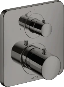 Axor Citterio M Thermostatic Mixer For Concealed Installation With Shut-off Valve Polished Black Chrome