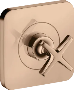 Axor Citterio E Shut-off Valve 12 Cm X 12 Cm Finish Set Polished Red Gold