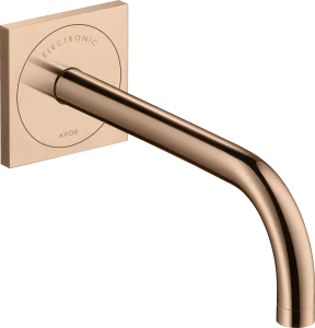Axor Uno Electronic Basin Mixer For Concealed Installation Wall-mounted With Spout 225 Mm Polished Red Gold