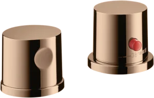 Axor Uno 2-hole Rim-mounted Thermostatic Bath Mixer Polished Red Gold