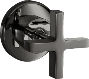 Axor Citterio Shut-off Valve For Concealed Installation With Cross Handle Polished Black Chrome
