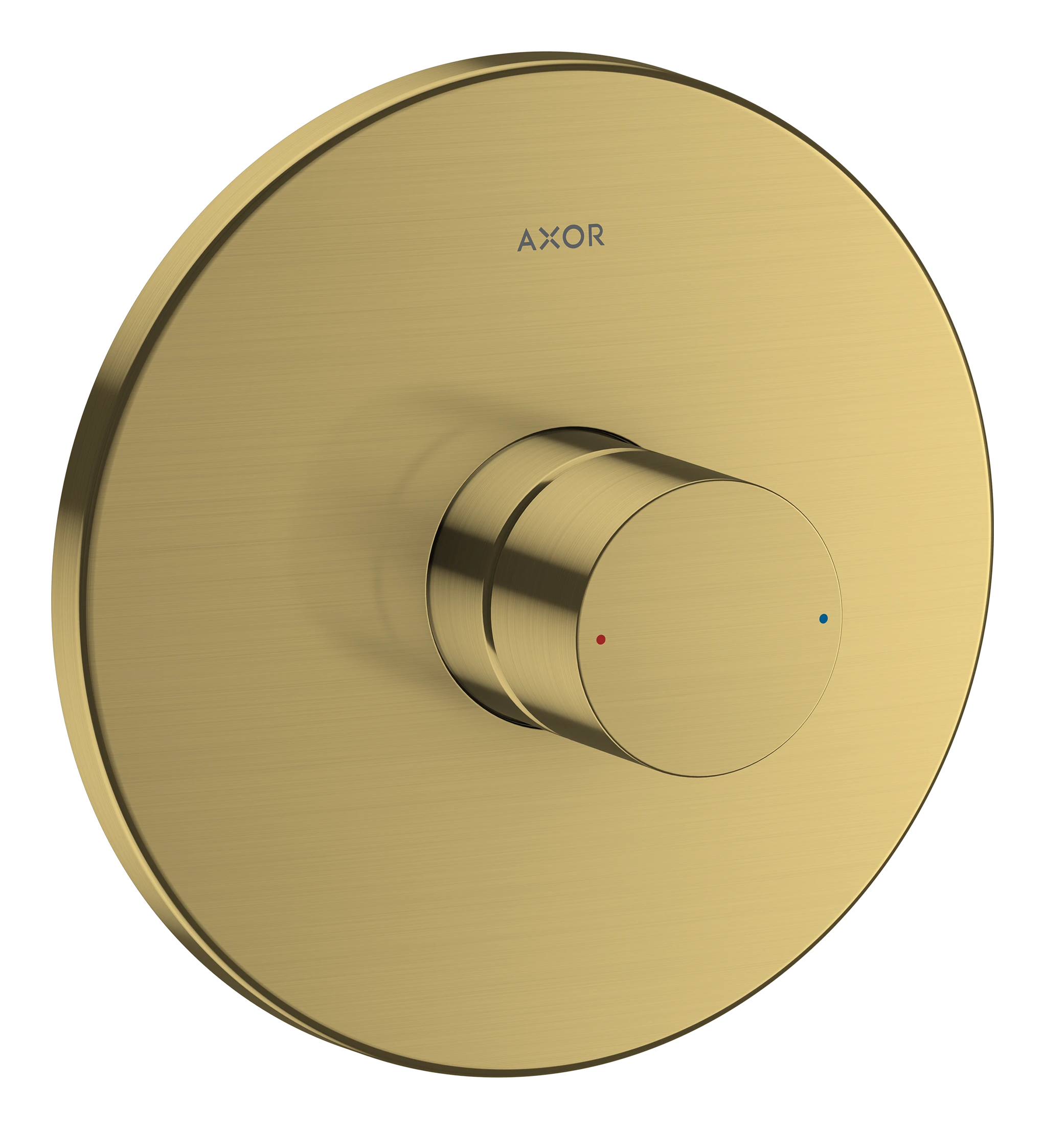 Axor Uno Single Lever Manual Shower Mixer For Concealed Installation With Zero Handle Gold Brushed