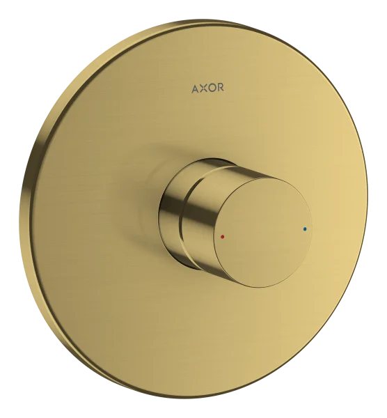 Axor Uno Single Lever Manual Shower Mixer For Concealed Installation With Zero Handle Gold Brushed