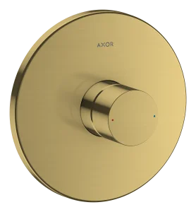 Axor Uno Single Lever Manual Shower Mixer For Concealed Installation With Zero Handle Gold Brushed