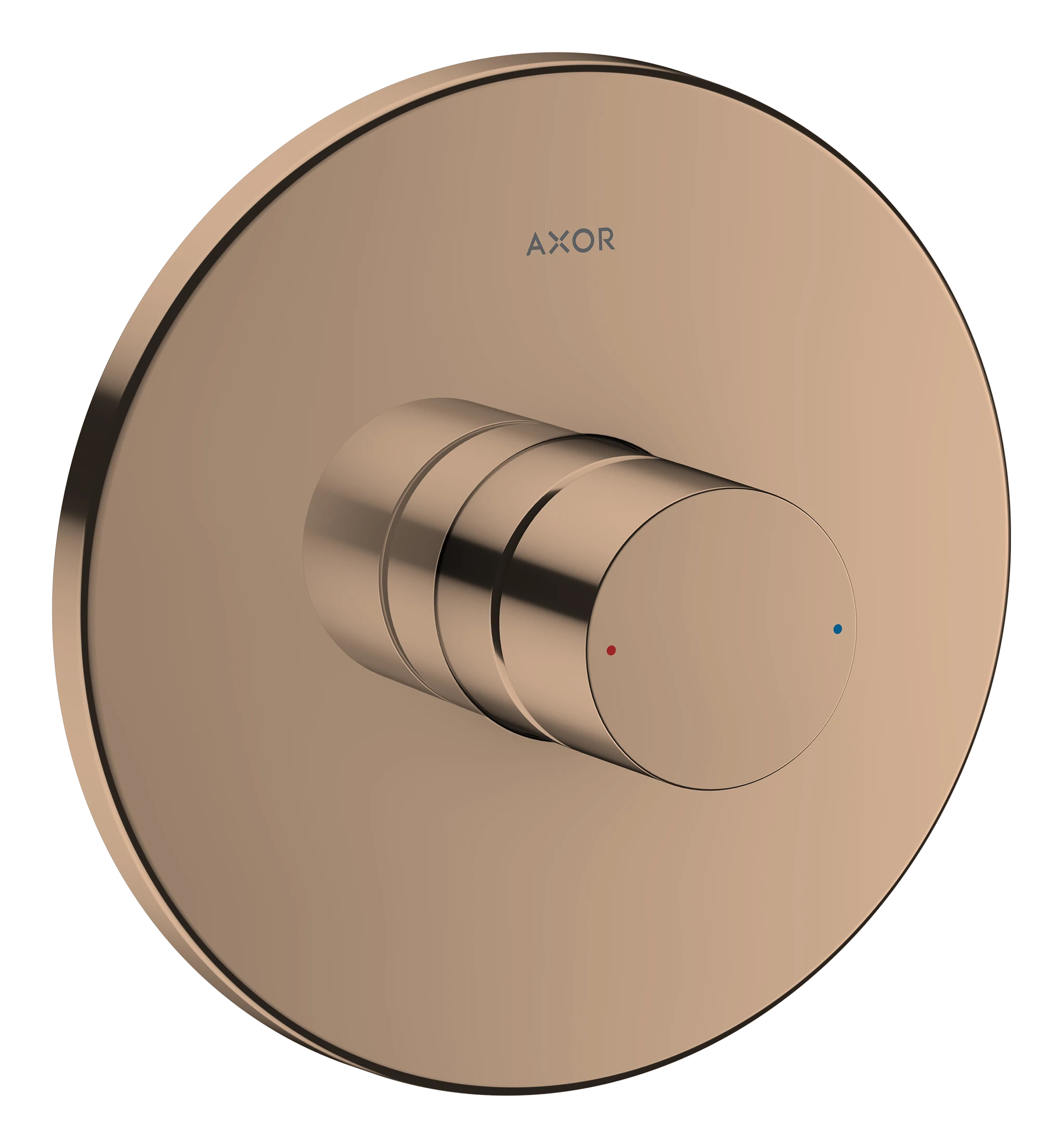 Axor Uno Single Lever Manual Shower Mixer For Concealed Installation With Zero Handle Polished Red Gold