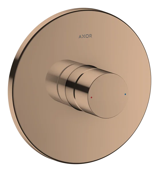 Axor Uno Single Lever Manual Shower Mixer For Concealed Installation With Zero Handle Polished Red Gold