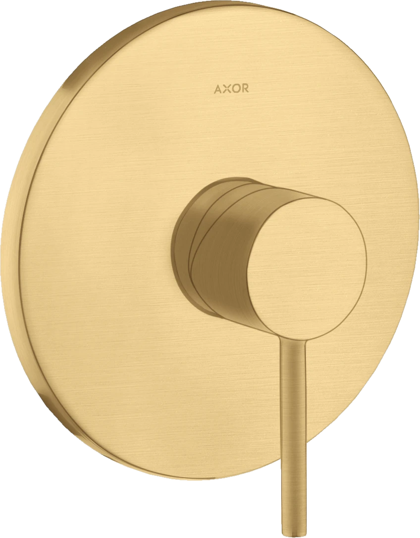 Axor Starck Single Lever Manual Shower Mixer For Concealed Installation With Pin Handle Gold Brushed