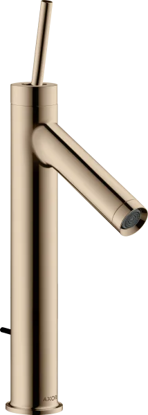 Axor Starck Single Lever Basin Mixer 170 With Pin Handle Without Waste Polished Red Gold
