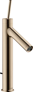Axor Starck Single Lever Basin Mixer 170 With Pin Handle Without Waste Polished Red Gold