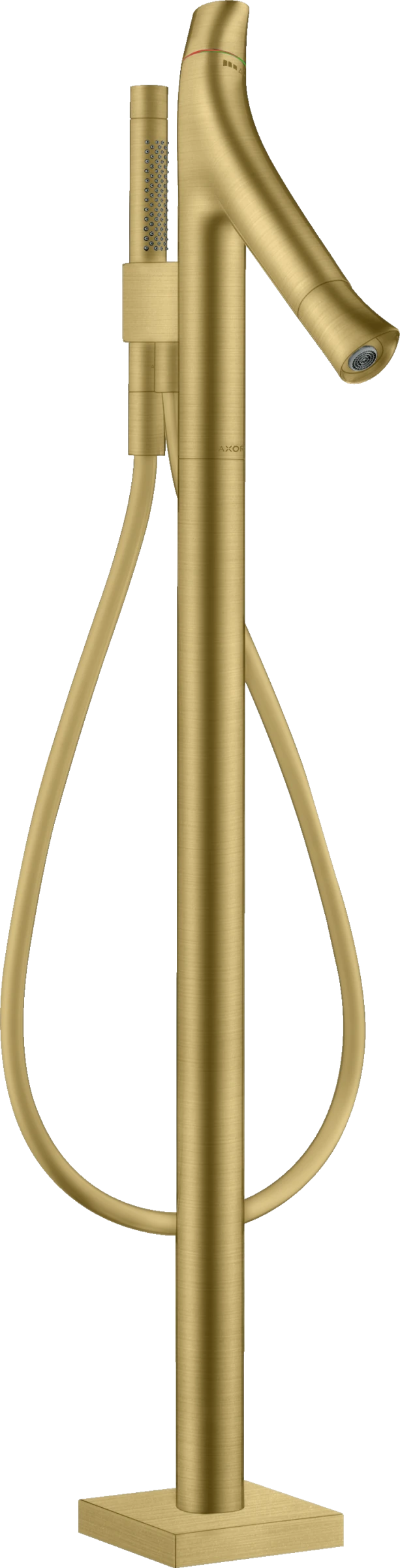Axor Starck Organic Thermostatic Bath Mixer Floor-standing Gold Brushed