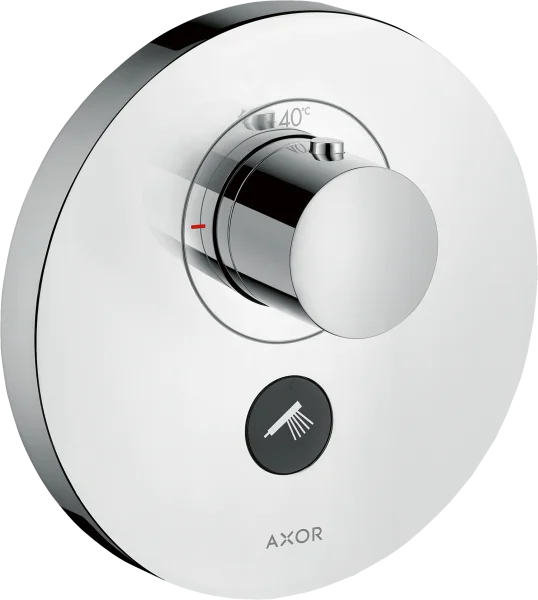 Axor Showerselect Thermostatic Mixer Highflow Round For Concealed Installation For Multiple Outlets Stainless Steel