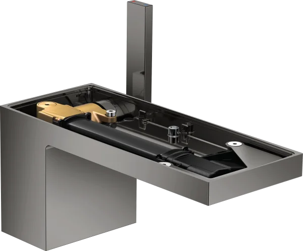 Axor Myedition Single Lever Basin Mixer 70 With Push-open Waste Without Plate Polished Black Chrome