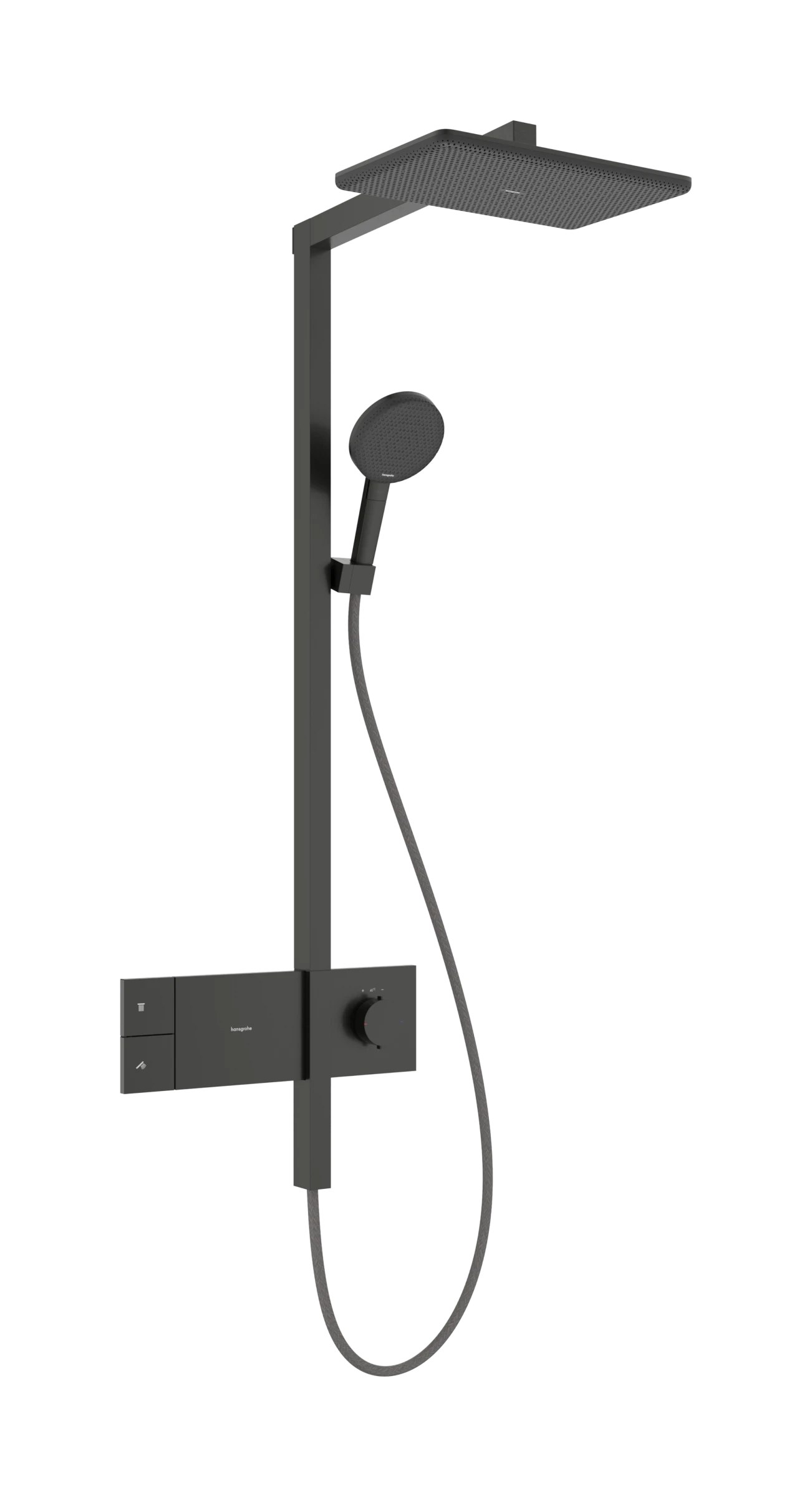 Hansgrohe Raindance Alive Q Showerpipes With Thermostatic Mixer 1170 X 350 X 180mm Gunmetal/chrome - Brushed
