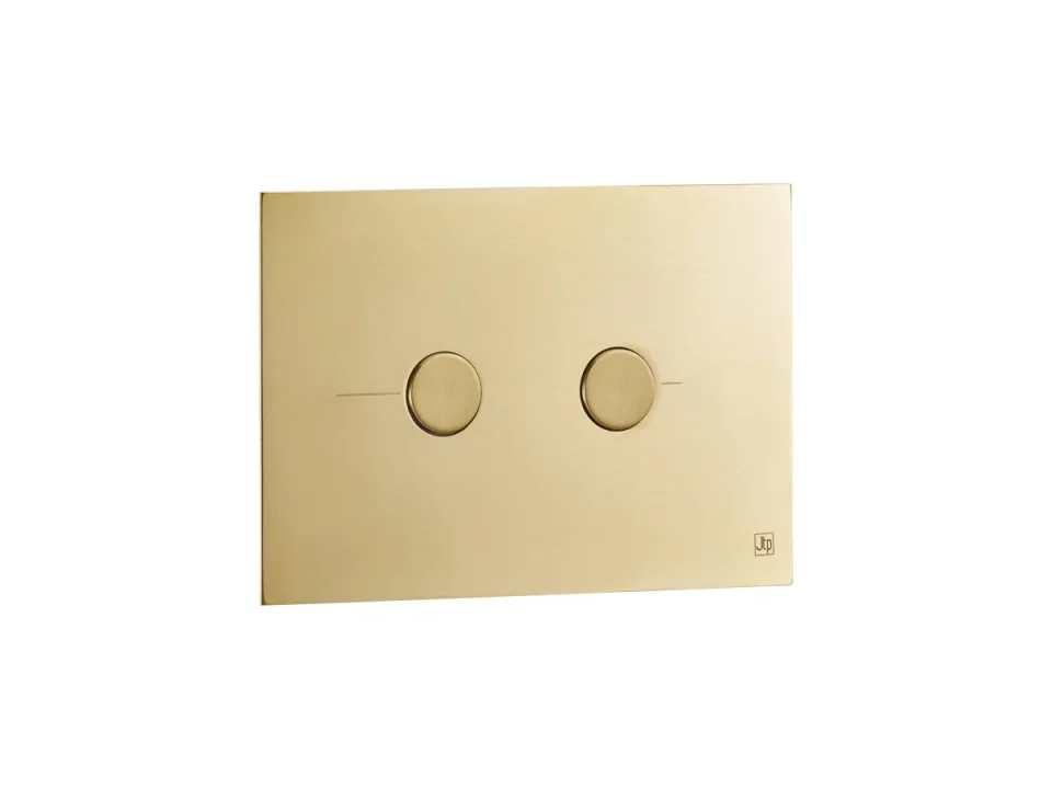Just Taps Metal Pneumatic Flush Plate Brushed Brass product image - Image 1