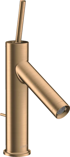 Axor Starck Single Lever Basin Mixer 90 With Pin Handle And Pop-up Waste Brushed Bronze