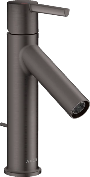 Axor Starck Single Lever Basin Mixer 100 Coolstart With Lever Handle And Pop-up Waste Brushed Black Chrome