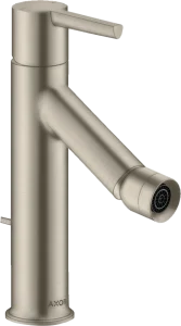 Axor Starck Single Lever Bidet Mixer With Lever Handle And Pop-up Waste Brushed Nickel