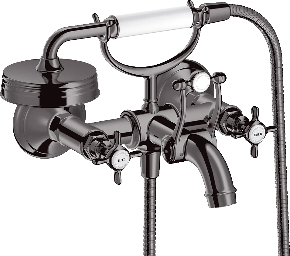 Axor Montreux Bath Mixers Exposed 250 X 218 X 195mm Gunmetal/chrome - Polished