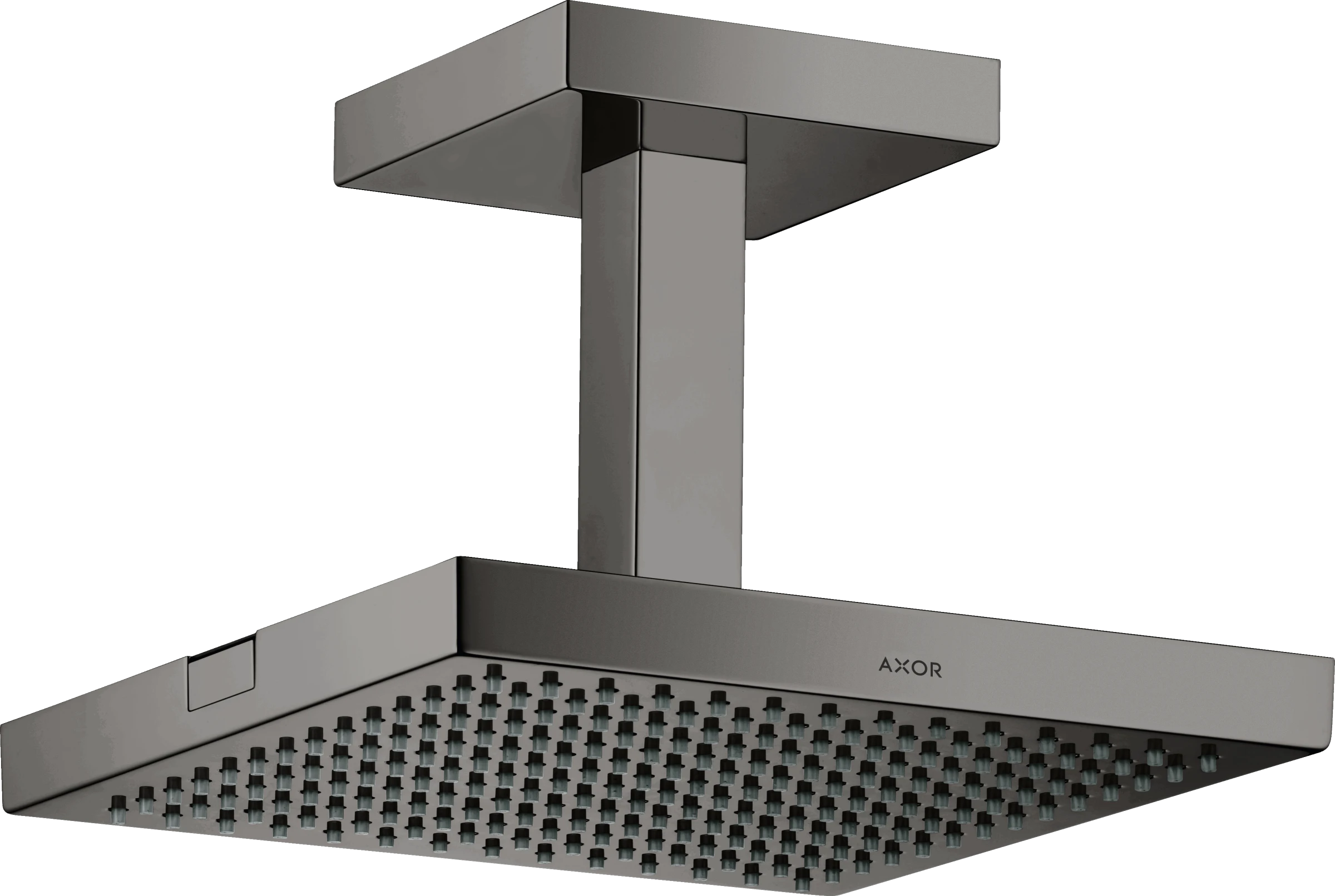 Axor Showersolutions Overhead Shower 240/240 1jet With Ceiling Connection Polished Black Chrome