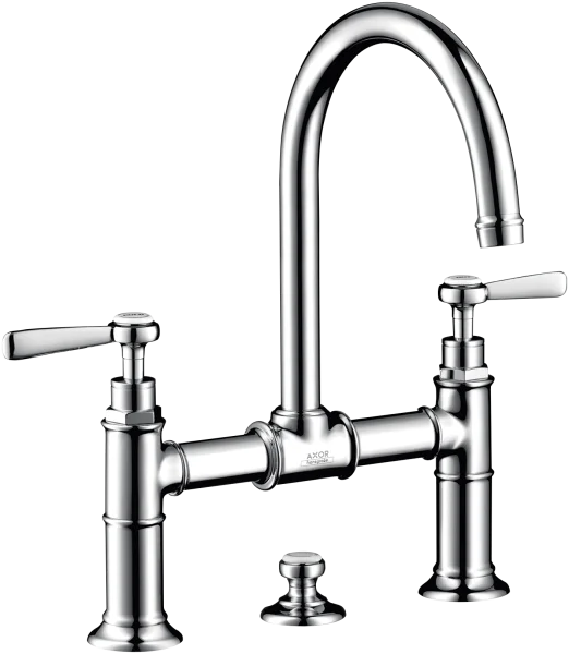 Axor Montreux 2-handle Basin Mixer 220 With Lever Handles And Pop-up Waste Stainless Steel