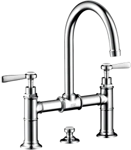 Axor Montreux 2-handle Basin Mixer 220 With Lever Handles And Pop-up Waste Stainless Steel
