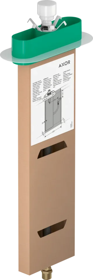 Axor Sbox Concealed Basic Set Bath/shower Mixers 600 X 235 X 95mm product image - Image 1