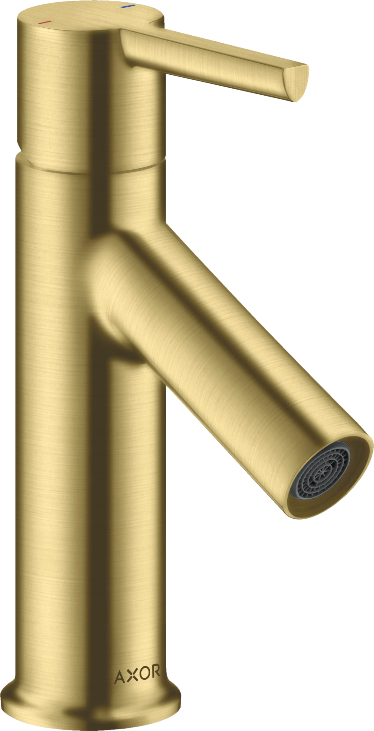 Axor Starck Single Lever Basin Mixer 80 With Pop-up Waste Brushed Brass