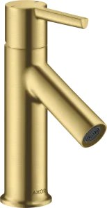 Axor Starck Single Lever Basin Mixer 80 With Pop-up Waste Brushed Brass