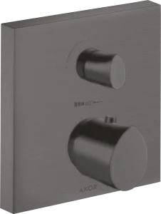 Axor Starck Organic Thermostatic Mixer For Concealed Installation With Shut-off / Diverter Valve Brushed Black Chrome