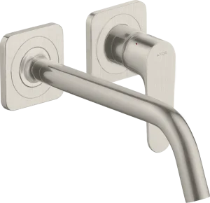 Axor Citterio M Single Lever Basin Mixer For Concealed Installation Wall-mounted With Spout 227 Mm And Escutcheons Stainless Steel