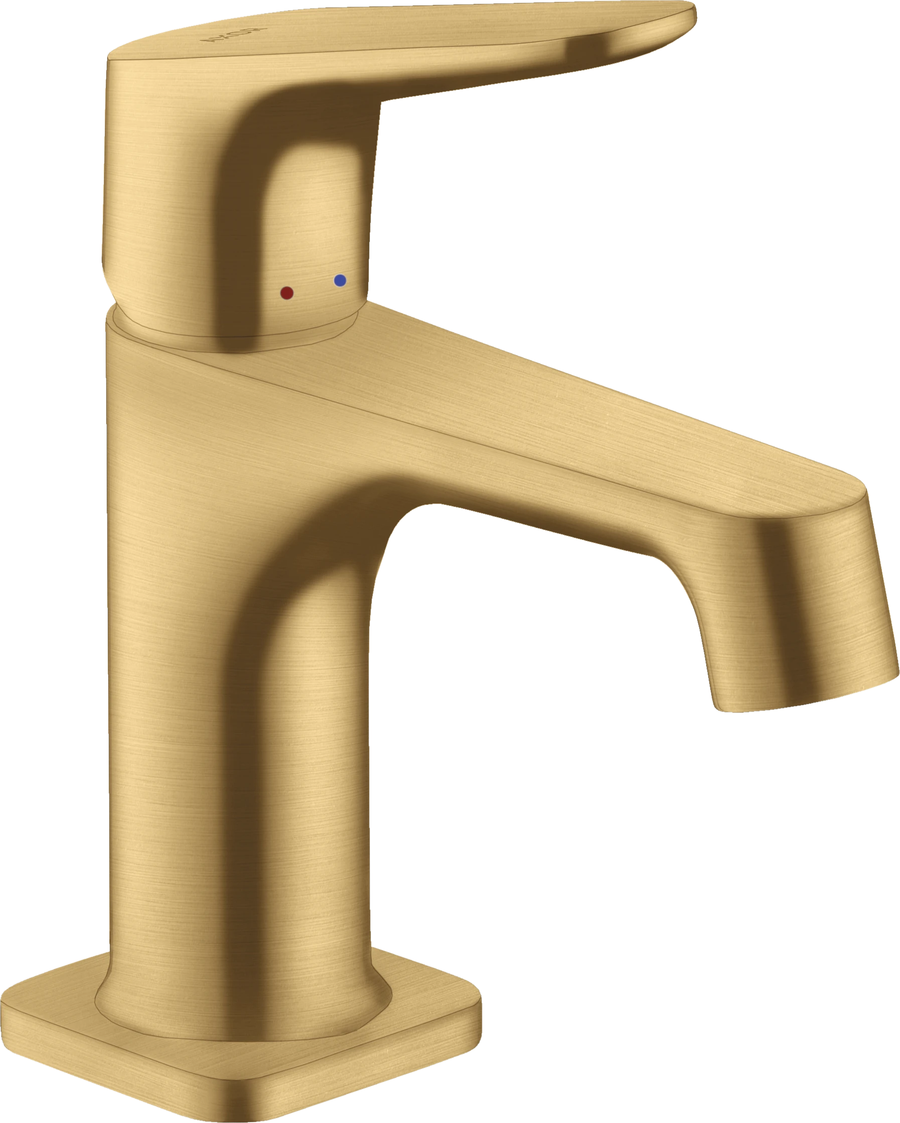 Axor Citterio M Single Lever Basin Mixer 70 For Cloakroom Basins With Pop-up Waste Gold Brushed