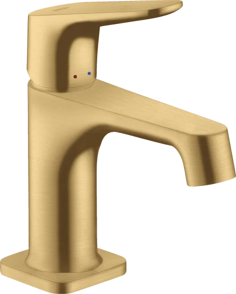 Axor Citterio M Single Lever Basin Mixer 70 For Cloakroom Basins With Pop-up Waste Gold Brushed