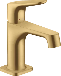 Axor Citterio M Single Lever Basin Mixer 70 For Cloakroom Basins With Pop-up Waste Gold Brushed