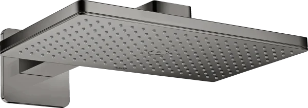 Axor Showersolutions Overhead Shower 460/300 1jet With Shower Arm And Softsquare Escutcheon Polished Black Chrome