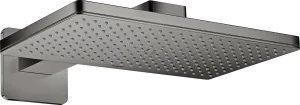 Axor Showersolutions Overhead Shower 460/300 1jet With Shower Arm And Softsquare Escutcheon Polished Black Chrome