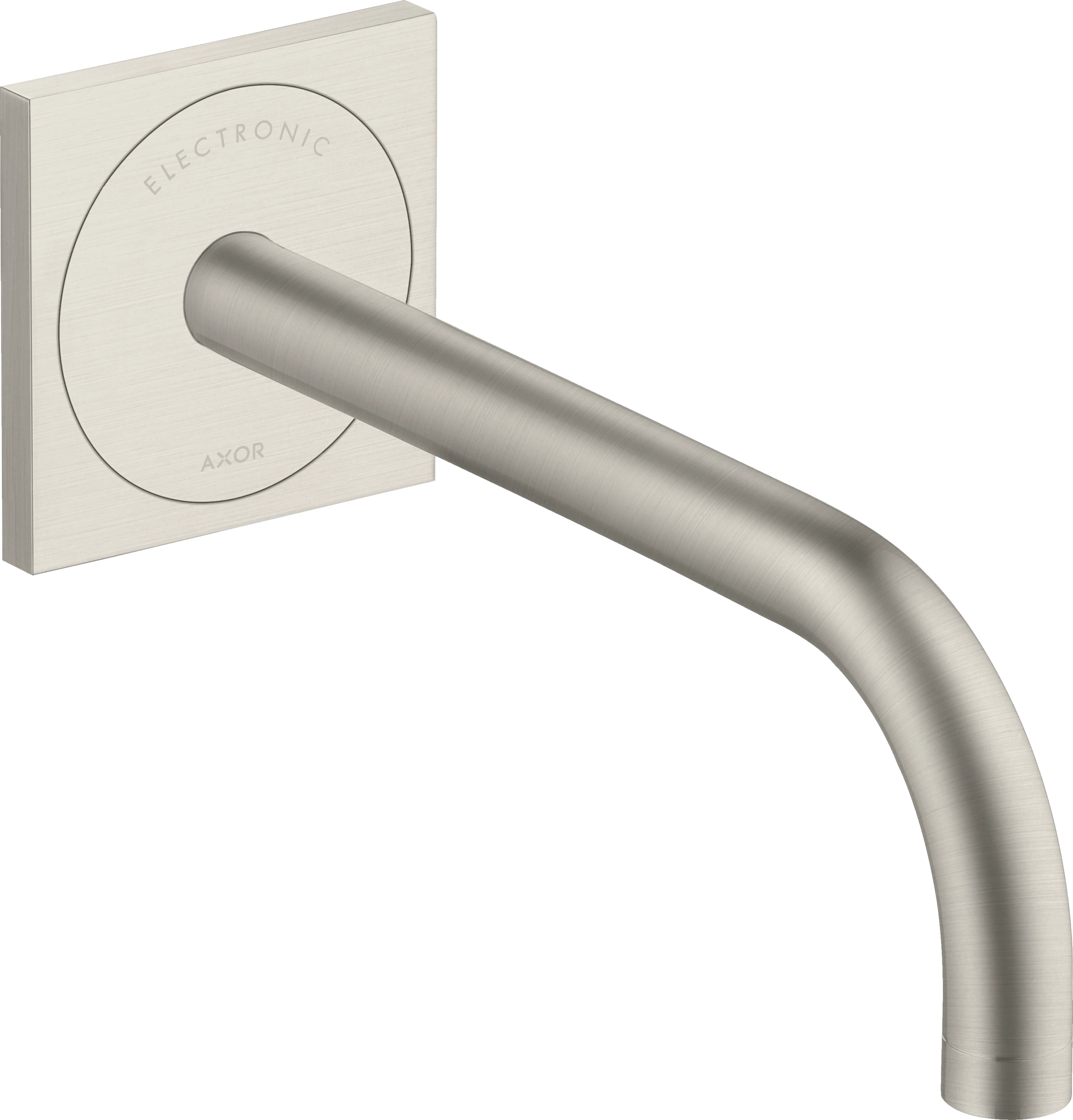 Axor Uno Electronic Basin Mixer For Concealed Installation Wall-mounted With Spout 225 Mm Stainless Steel