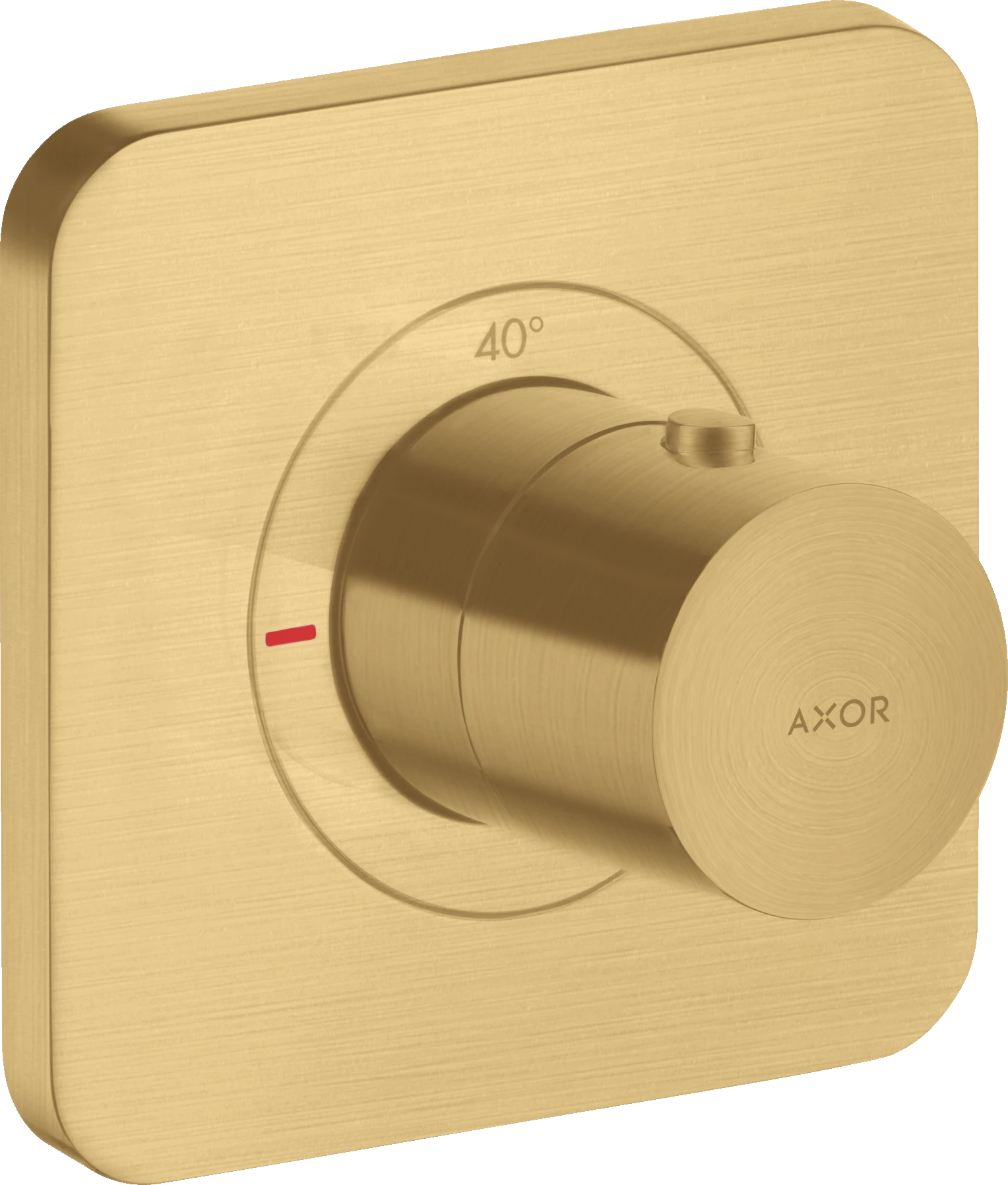 Axor Citterio E Thermostatic Mixer 120/120 For Concealed Installation Gold Brushed