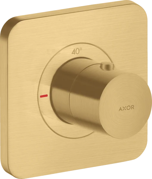 Axor Citterio E Thermostatic Mixer 120/120 For Concealed Installation Gold Brushed